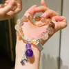 Pulsera de Plata 925 de 12 mm con Diseño de Oro Negro Natural Súper Siete