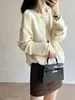Suéter de Punto para Mujer Beishan Paulownia Estilo Perezoso Borde Enrollado Cuello Redondo Otoño Holgado Suave Pegajoso Hombro Caído Manga Larga P2672