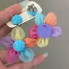 Brincos de Rede Florais Estilo Doce de Férias de Verão, Presilhas de Orelha Não Perfuradas Personalizadas, Brincos Dopamina Super Fada para Mulheres