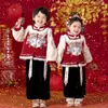 Ropa de Felicitaciones de Año Nuevo de Invierno, Ropa de Algodón Gruesa y Cálida, Vestido Festivo para Cumpleaños de Bebé y de Un Año, Traje Chino Nuevo