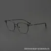 Nuevas gafas de negocio de titanio puro tamaño grande SH0082, montura cuadrada elegante, modernas y versátiles para hombre, se pueden equipar con lentes graduadas