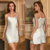 Bata de Noche de Gasa Satinada para Mujer, Primavera y Verano, Vestido Camisola Transfronterizo Yaoting, Bata de Satén Lisa, Ropa de Salón de Lujo para Mujer