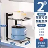 Estante de ollas multicapa para guardar ollas y sartenes, estante de ollas para el hogar, estante de almacenamiento para olla arrocera de cocina, estante de ollas con base plana