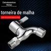 Torneira para Máquina de Lavar Fria Simples Bico Arejado Cozinha Espessada 4 pontos Abertura Rápida Fria Simples Tanque de Lavanderia Tanque de Mop Válvula Chave