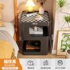 Mesita de noche blanca, creativa, para apartamento pequeño, estantería alternativa, moderna, sencilla, para sala de estar, sofá, dormitorio, mesita de noche