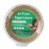 Papel para Freidora de Aire Transfronterizo Certificado por la FDA Bandeja para Pizza Resistente a Altas Temperaturas Papel de Aceite de Silicona 50 Piezas