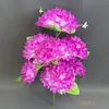 7 Cabezas de Flores Artificiales Liles, Flores Qingming de Tela de Seda, Claveles para Limpieza de Tumbas, Flores Artificiales de Seda al por Mayor