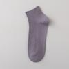Calcetines de hombre desodorantes absorbentes de sudor, calcetines de verano finos de color sólido, calcetines náuticos finos transpirables, calcetines de negocios de doble aguja, calcetines de tubo corto para hombre