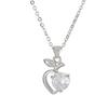 Amor transfronterizo Collar con colgante de manzana cadena de clavícula femenina alto sentido diseño al por mayor de joyería Joker dulce con forma de corazón