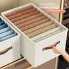 Caixa organizadora multifuncional de tecido Oxford para roupas - perfeita para organizar peças de vestuário domésticas em gavetas.
