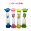 Traje combinado de 6 relojes de arena 30 segundos 1 2 3 5 10 minutos temporizador pequeño reloj de arena regalo creativo para niños