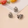 Pendientes Colgantes de Sombrero con Borla Plateada de Xizang Accesorios de Joyería Accesorios de Joyería DIY Plata Antigua Aleación Vintage Flor de Toro Sombrero