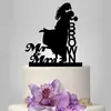 Acrílico personalizado nome exclusivo cartão para bolo de casamento cartão para bolo do noivo e da noiva decoração de bolo