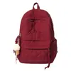 Mochila de Algodón Otoño e Invierno 2025 Nueva Hilo Bordado Mochila de Algodón Relleno para Mujer Moda Ropa de Trabajo Mochila Pequeña Informal para Mujer