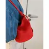 Bolsa de Ombro Estilo Retrô High-End Transfronteiriça para Mulheres 2025 Nova Bolsa Saco de Camurça de Grande Capacidade Bolsa de Ombro Simples