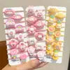 El Tendón de Goma Pequeño del Bebé No Golpea el Cabello Duradero y Elástico Tocado de Tamaño Pequeño para Niñas Diadema Coreana para Bebé Linda de Dibujos Animados