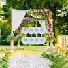 Abanicos de Papel Plegables Blancos Forma de Corazón Surtido con Mango de Plástico para Favores de Boda DIY Relleno de Bolsas de Fiesta