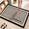 Alfombra simple de viento para el hogar de barro de diatomeas resistente a la suciedad y fácil de limpiar alfombra de baño inodoro absorción de agua antideslizante alfombra para pies venta al por mayor