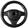 Fabricantes mayoristas de fundas para volante de coche de piel de vaca auténtica, funda universal para las cuatro estaciones cosida a mano, nueva funda de cuero
