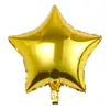 Globos de Papel de Aluminio de Estrella de Cinco Puntas de 18 Pulgadas Transfronterizos Globos de Estrella de Color Sólido Decoración de Fiesta de Cumpleaños de Papel de Aluminio Venta al Por Mayor