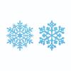 Colgante de copo de nieve para decoración navideña, 12 piezas, cadena de copos de nieve para decoración navideña, colgante de árbol de Navidad con flores