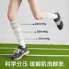 Meias de Tênis Esportivas de Compressão para Mulheres, Meias Longas Profissionais para Fitness, Corrida, Badminton, Pular Corda, Meias Brancas para Panturrilha de Yoga