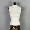 Chaleco de Punto a Rayas Verticales Dongdaemun Transfronterizo 2026 para Mujer, Corte Ajustado, Versátil, Top sin Mangas Sexy y Elegante