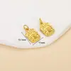 Colgante de Paz y Alegría Chapado en Oro Antiguo que Conserva el Color Accesorios para Joyería DIY Colgante de Campana Venta al por Mayor