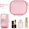 Estuche de Maquillaje Impermeable de Cuero PU Personalizado, Estuche de Maquillaje Compacto Impermeable para Maquilladores, Estuche de Maquillaje Conveniente con Espejo y Luz