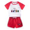 Space Wolf Kill Boy Fashion Set 2023 Verão Novos Meninos Camiseta de Manga Curta Shorts Conjunto Casual de Duas Peças