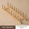Suporte de Copo de Bambu para Pendurar de Cabeça para Baixo Sala de Estar Doméstica Rack para Copos de Vidro Xícaras de Chá Rack de Drenagem Prateleira para Xícaras de Chá Rack de Armazenamento