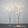 Acrílico de casamento 5 cabeças Luminoso Escovado Borboleta Estrada Chumbo Decoração de Palco Banquete Sala de Estar Layout de Cena Adereços