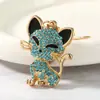 Chaveiro de Raposa Fofa Coreana Franzindo os Olhos com Design de Diamante Pingente para Bolsa Feminina Acessórios de Carro Pingente Presente