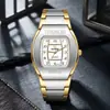 Reloj de barril nuevo de gran venta transfronteriza para hombre, reloj de cuarzo con correa de acero casual de negocios de aleación de titanio, fabricante de relojes para hombre