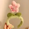 Linda Nueva Diadema de Dibujos Animados para Mujer, Diadema de Felpa para Lavarse la Cara y Aplicarse Mascarilla Facial, Accesorio para el Cabello Antideslizante