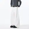 Pantalones Machete Blancos para Hombre Invierno Marca de Moda Estilo Americano Rectos Casuales Pantalones Holgados de Pierna Ancha Peto Juvenil