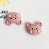 Pó khachi menina coelho morango cereja doce resina acessórios capa de celular copo d'água grampo de cabelo material para joias DIY