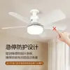 Lámpara de ventilador de montaje con tornillos más vendida transfronteriza con control remoto, atenuación continua, 3 velocidades de viento y aspas cuadradas - un ventilador y luz 2 en 1
