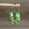Pendientes colgantes artísticos retro color piedra emperador natural elegantes elegantes elegantes elegantes pendientes para mujer pendientes pendientes