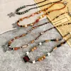 Nuevo collar de mariposa con cuentas estilo chino vintage para mujer, estilo hip-hop, moderno, estilo Spice Girl, estilo étnico, cadena decorativa para clavícula, accesorios