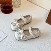 Zapatos de Princesa con Lazo Versátiles Estilo Coreano Nuevos Primavera/Otoño 2026 para Niñas Suela Suave Casual Zapatos Individuales