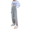[Procesando Personalizado No Tomar] Pantalones Deportivos Grises para Mujer Otoño Sueltos Pantalones Harem