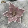 Decoraciones de Flores de Navidad Accesorios Hechos a Mano para Árbol de Navidad Flores de Simulación Flores de Navidad Modernas y Sencillas Decoración del Hogar Flores de Navidad