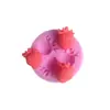 Molde Redondo de Silicona Líquida para Decoración Casera, Pastel de Fondant de Fresa Pequeño, Arcilla de Chocolate, Horneado DIY, 3 Agujeros