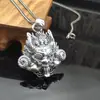 Colgante de moda de plata de ley S925 colgante grande retro de grifo collar dominante para hombre con colgante listado Plata tailandesa