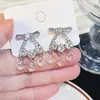 Suaves y Dulces_ Exquisitos Pendientes de Borla con Diamantes Brillantes, Pendientes de Moda Elegantes y Llenos de Diamantes