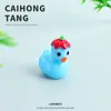Ornatos de Abóbora e Pato Coloridos Sólidos de Desenho Animado em Resina 3D Decorações Criativas Feitas à Mão para Carro Pequenos Acessórios para Máquinas de Garra Venda por Atacado