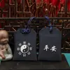 Bolsita Aromática para el Festival del Medio Otoño, Bolsita Estilo Chino, Bolsita para Colgar en el Cuello, Colgante de Bolsa de la Suerte Estilo Chino, Bolsa de Bendición para la Buena Suerte y el Éxito Académico, Bolsa Vacía