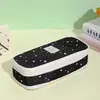 Estuche retráctil de gran capacidad para lápices para hombres y mujeres, Estuche simple multicapa para escuela secundaria, Caja de papelería macarrón, Portátil