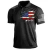Camisa POLO de Golf transfronteriza impresión 3D POLO estación independiente de Amazon venta caliente popular cultura casual POLO